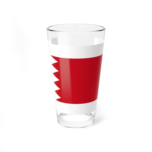 Royal Standard of Bahrain (Bahrain) Pint Glass 16oz 16oz - Go Mug Yourself