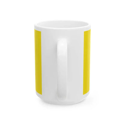 Royal Standard of Barbados 1975-2021 (Barbados) White Coffee Mug - Go Mug Yourself