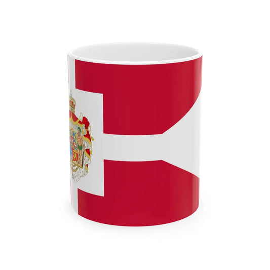 Royal Standard of Denmark 1903-1948 (Denmark) White Coffee Mug 11oz - Go Mug Yourself