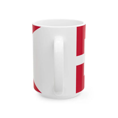 Royal Standard of Denmark 1903-1948 (Denmark) White Coffee Mug - Go Mug Yourself