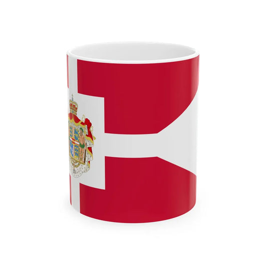 Royal Standard of Denmark 1972-2024 (Denmark) White Coffee Mug 11oz - Go Mug Yourself