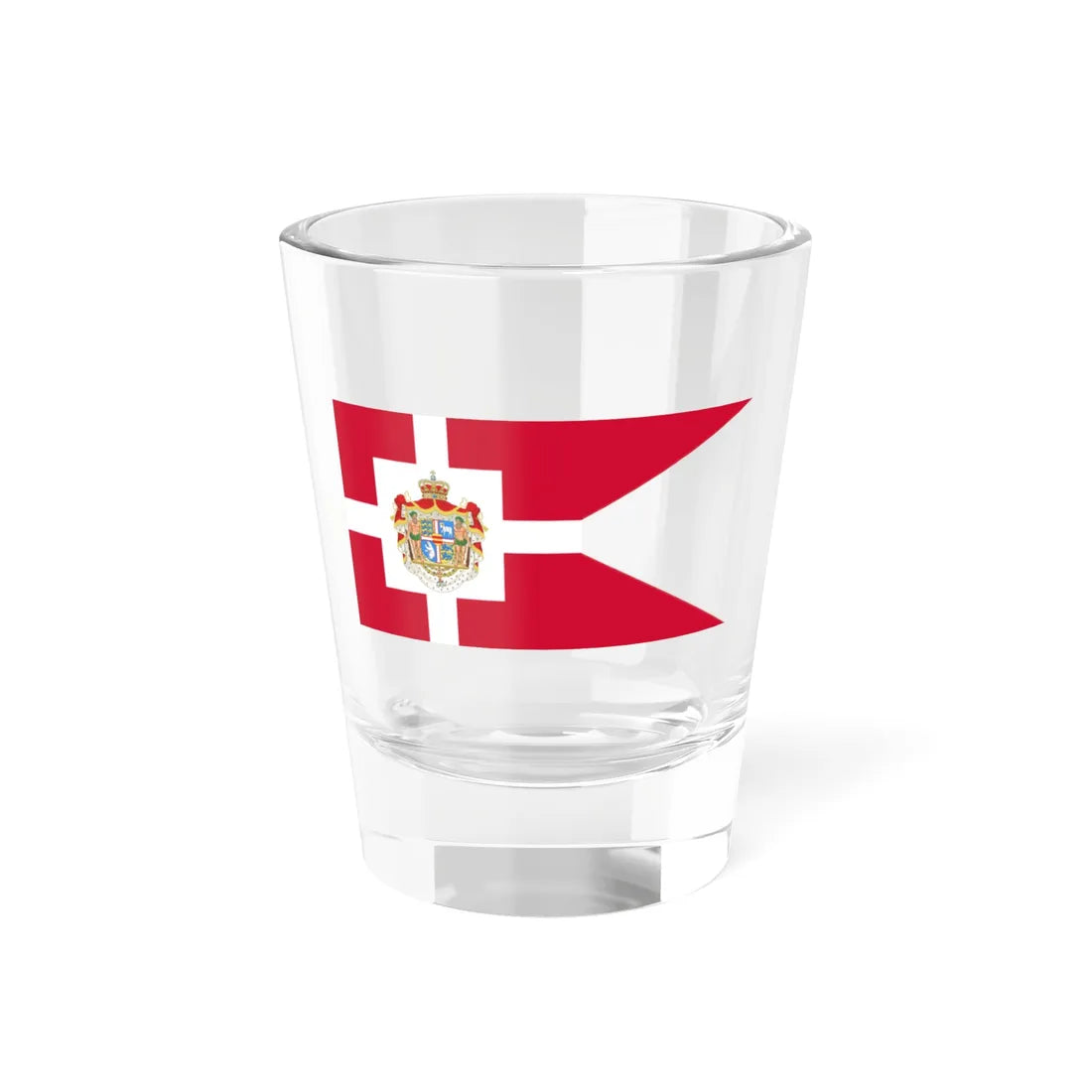 Royal Standard of Denmark (Denmark) Shot Glass 1.5oz 1.5oz - Go Mug Yourself