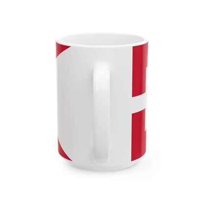 Royal Standard of Denmark (Denmark) White Coffee Mug - Go Mug Yourself