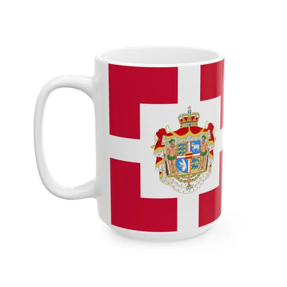 Royal Standard of Denmark (Denmark) White Coffee Mug - Go Mug Yourself