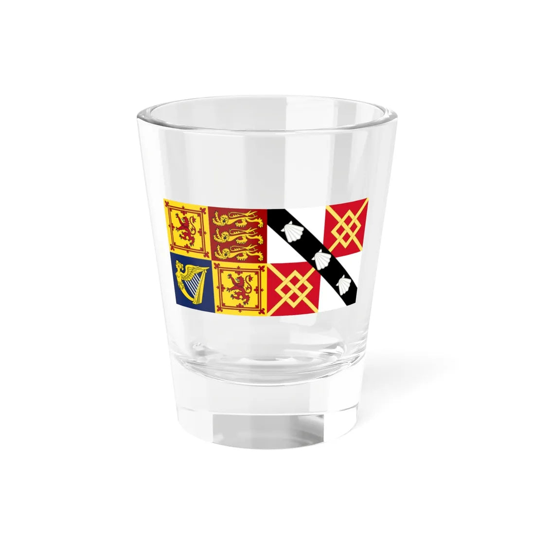Royal Standard of Diana Queen Consort in Scotland (Scotland) Shot Glass 1.5oz 1.5oz - Go Mug Yourself