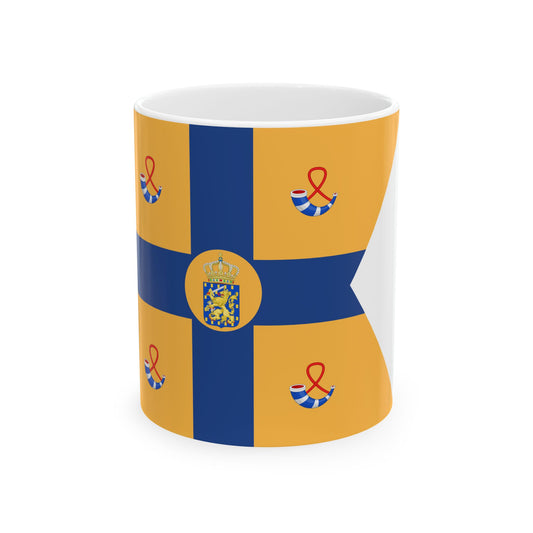 Royal Standard of Emma of Waldeck-Pyrmont 1908-1934 (Netherlands) White Coffee Mug-11oz-Go Mug Yourself