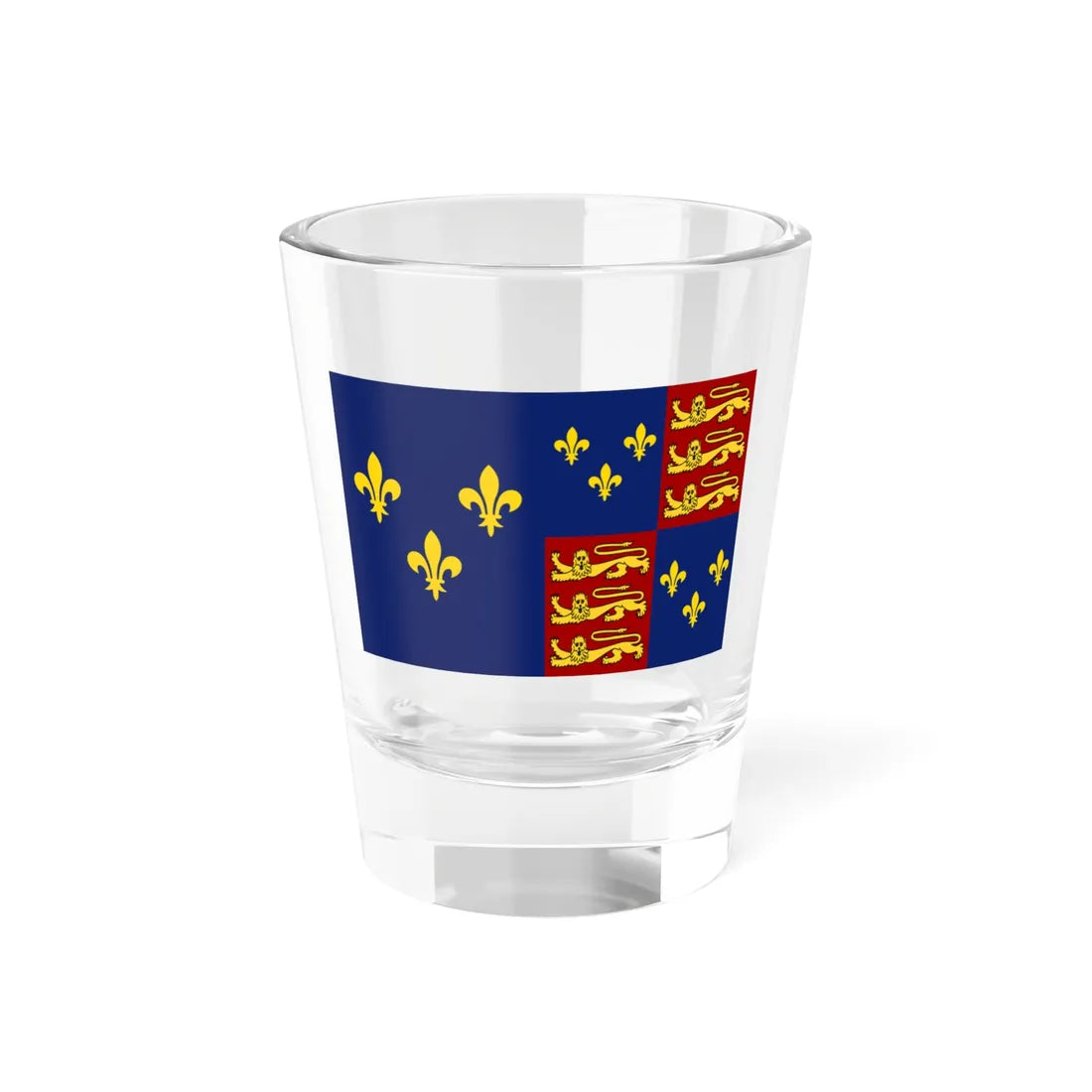 Royal standard of England 1422-1461 (England) Shot Glass 1.5oz 1.5oz - Go Mug Yourself