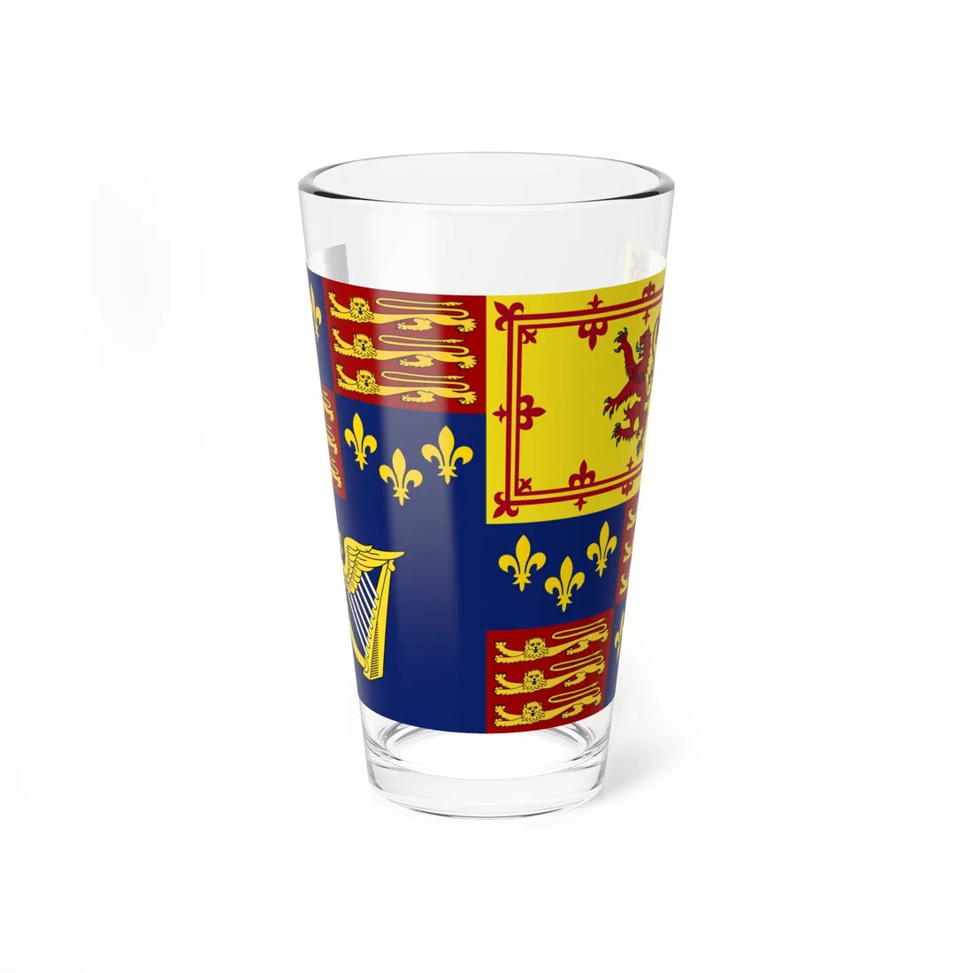 Royal Standard of England 1603-1649 (Ireland) Pint Glass 16oz 16oz - Go Mug Yourself