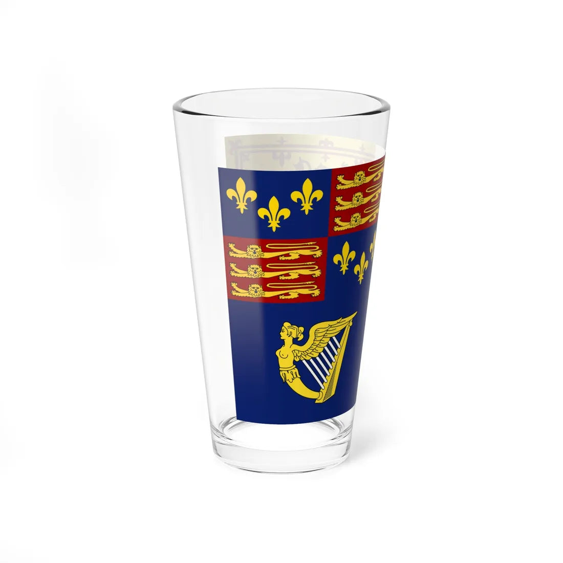 Royal Standard of England 1603-1649 (Ireland) Pint Glass 16oz - Go Mug Yourself
