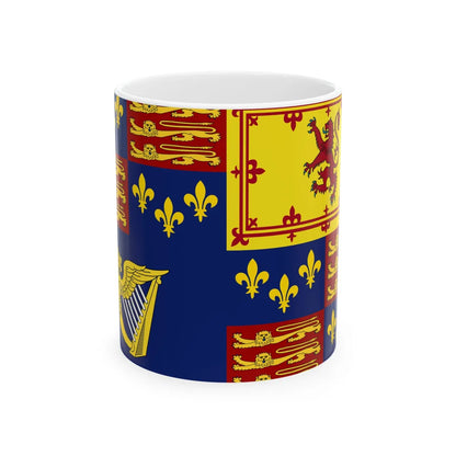 Royal Standard of England 1603-1649 (Ireland) White Coffee Mug 11oz - Go Mug Yourself