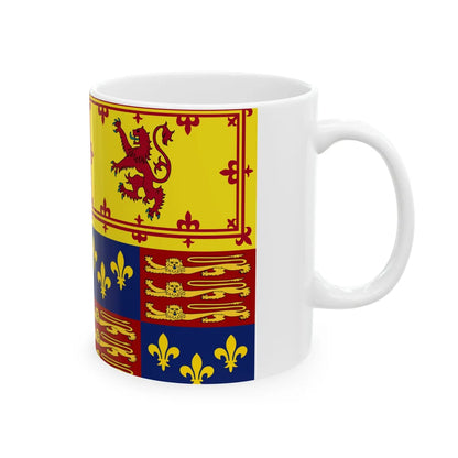 Royal Standard of England 1603-1649 (Ireland) White Coffee Mug - Go Mug Yourself