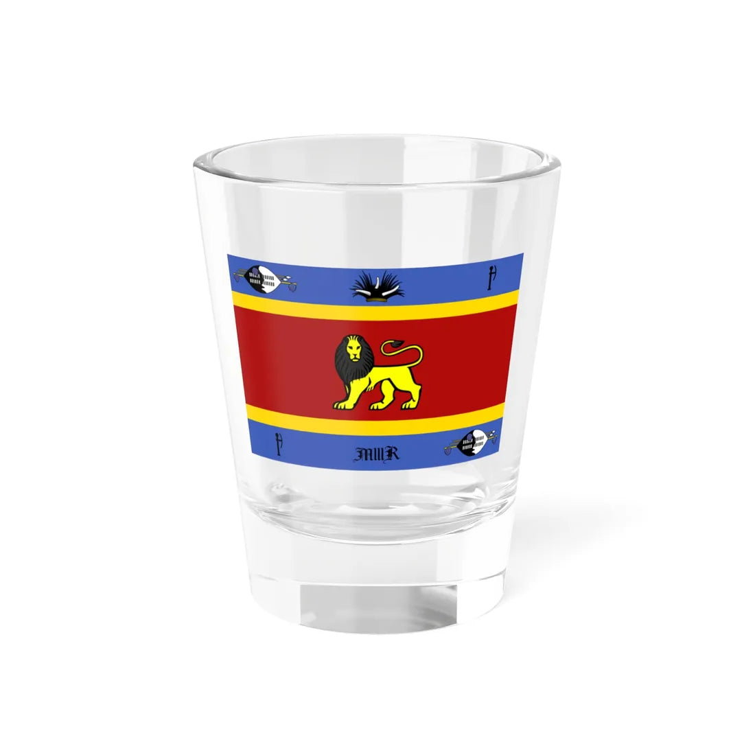 Royal Standard of Eswatini (Eswatini) Shot Glass 1.5oz 1.5oz - Go Mug Yourself