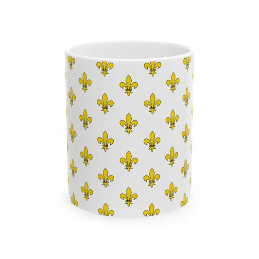 Royal Standard of France (France) White Coffee Mug 11oz - Go Mug Yourself