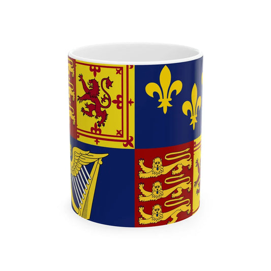Royal Standard of Great Britain 1707-1714 (Ireland) White Coffee Mug 11oz - Go Mug Yourself