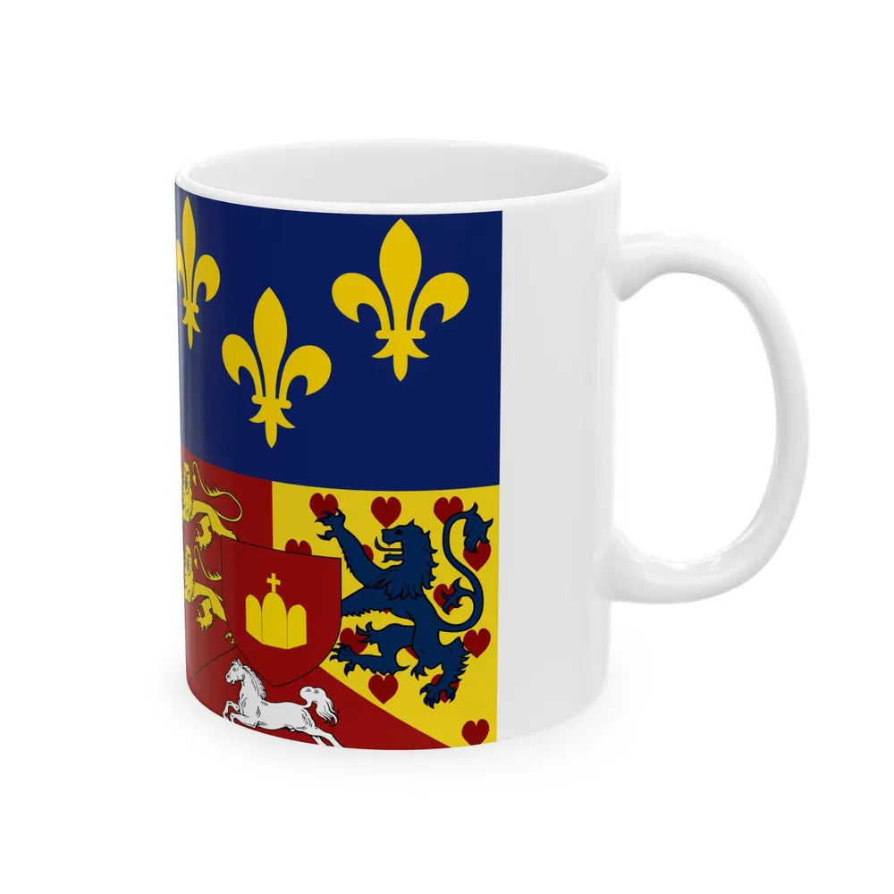 Royal standard of Great Britain 1714-1801 (Germany) White Coffee Mug - Go Mug Yourself