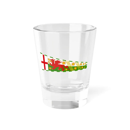 Royal Standard of Henry VII of England Dragon and flames (England) Shot Glass 1.5oz 1.5oz - Go Mug Yourself