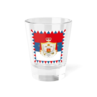 Royal Standard of HM the King Nikola I of Montenegro (Montenegro) Shot Glass 1.5oz 1.5oz - Go Mug Yourself