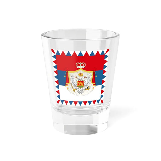 Royal Standard of HM the King Nikola I of Montenegro (Montenegro) Shot Glass 1.5oz 1.5oz - Go Mug Yourself