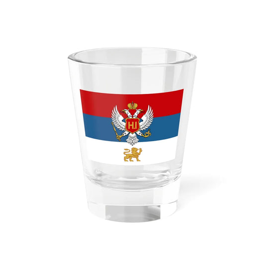 Royal Standard of HM the King Nikola I of Montenegrocorrectv (Montenegro) Shot Glass 1.5oz 1.5oz - Go Mug Yourself