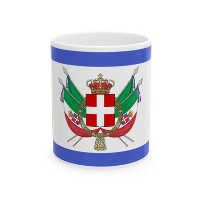 Royal standard of Italy 1861 - 1880 (Italy) White Coffee Mug 11oz - Go Mug Yourself