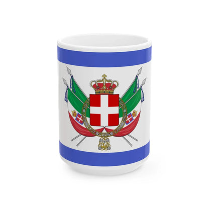Royal standard of Italy 1861 - 1880 (Italy) White Coffee Mug 15oz - Go Mug Yourself