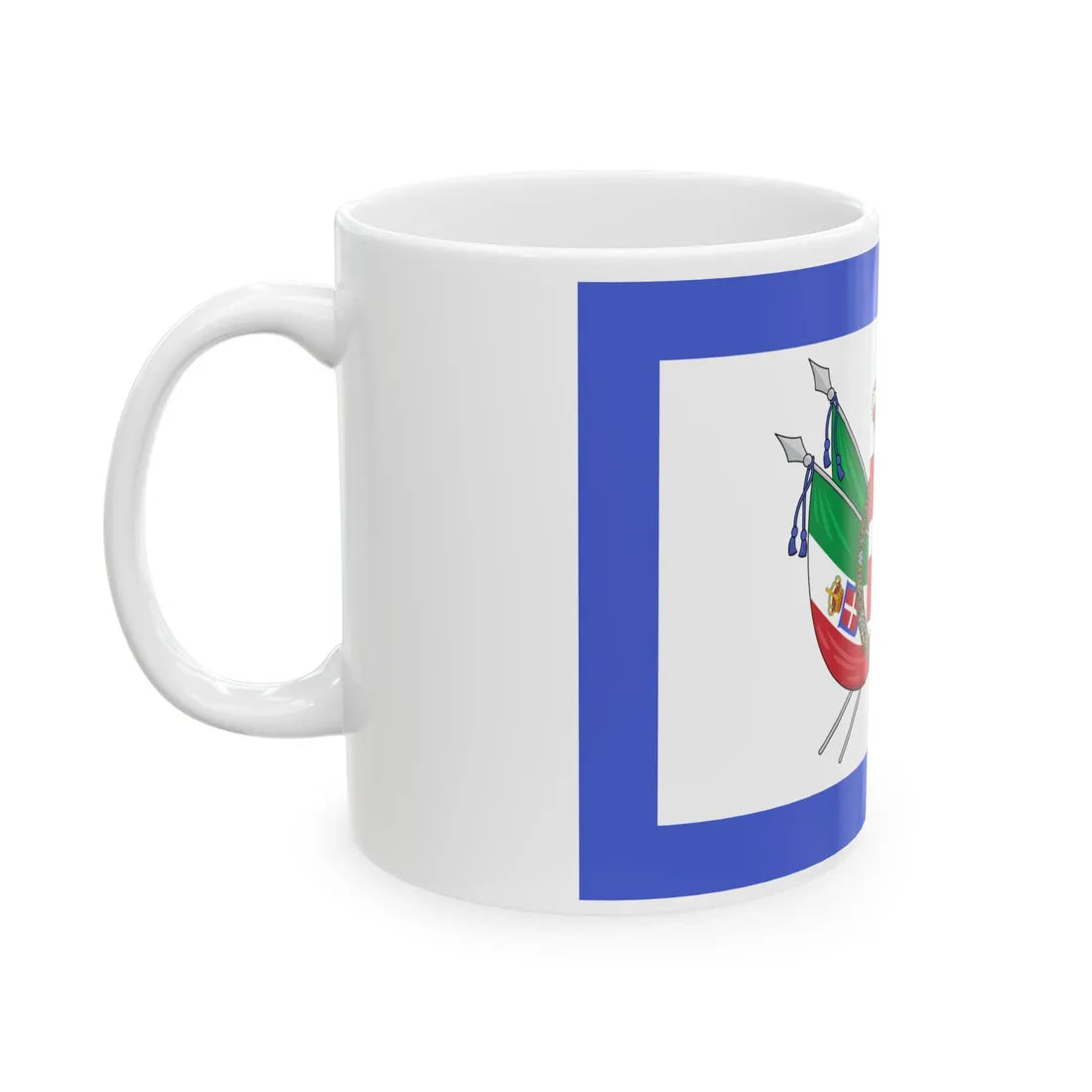 Royal standard of Italy 1861 - 1880 (Italy) White Coffee Mug - Go Mug Yourself