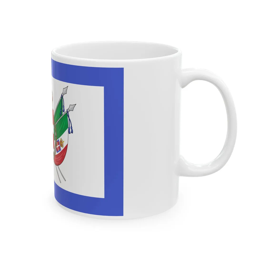 Royal standard of Italy 1861 - 1880 (Italy) White Coffee Mug - Go Mug Yourself