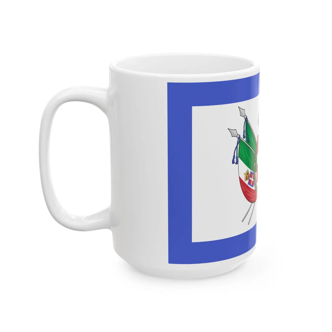 Royal standard of Italy 1861 - 1880 (Italy) White Coffee Mug - Go Mug Yourself