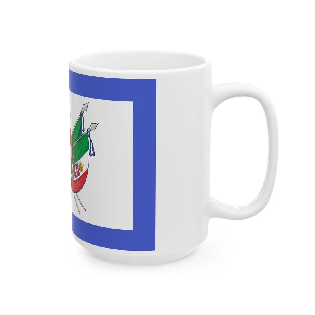 Royal standard of Italy 1861 - 1880 (Italy) White Coffee Mug - Go Mug Yourself