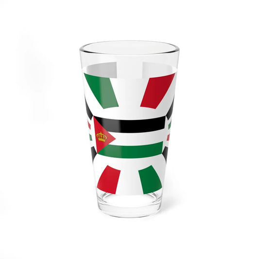 Royal Standard of Jordan Iraqi crown (Jordan) Pint Glass 16oz 16oz - Go Mug Yourself