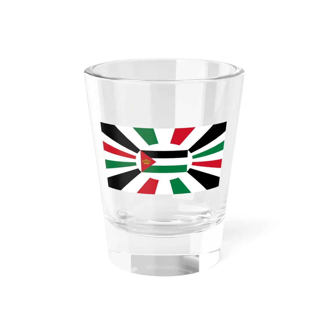 Royal Standard of Jordan Iraqi crown (Jordan) Shot Glass 1.5oz 1.5oz - Go Mug Yourself