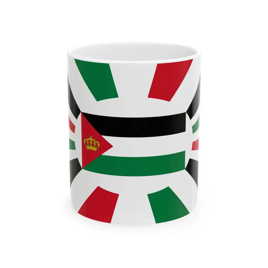 Royal Standard of Jordan Iraqi crown (Jordan) White Coffee Mug 11oz - Go Mug Yourself