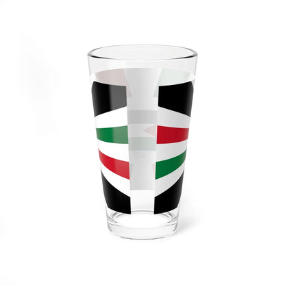 Royal Standard of Jordan white crown (Jordan) Pint Glass 16oz - Go Mug Yourself