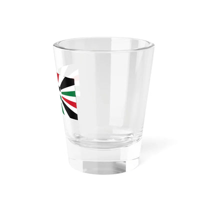 Royal Standard of Jordan white filled crown (Jordan) Shot Glass 1.5oz - Go Mug Yourself
