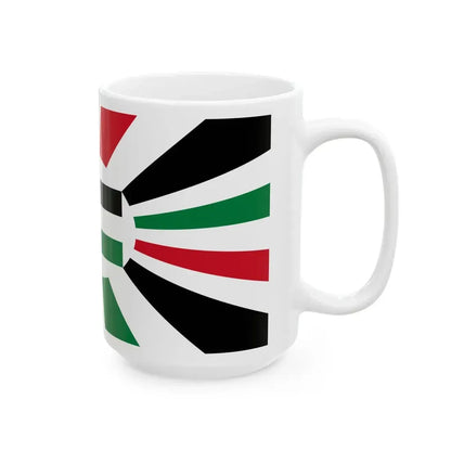 Royal Standard of Jordan white filled crown (Jordan) White Coffee Mug - Go Mug Yourself
