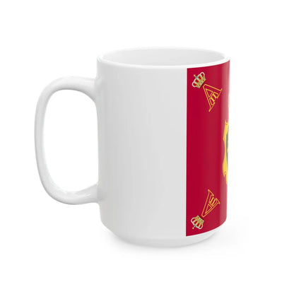 Royal Standard of King Albert II of Belgium (Belgium) White Coffee Mug - Go Mug Yourself