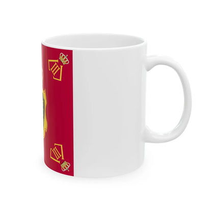 Royal Standard of King Leopold III of Belgium 1934-1951 (Belgium) White Coffee Mug - Go Mug Yourself
