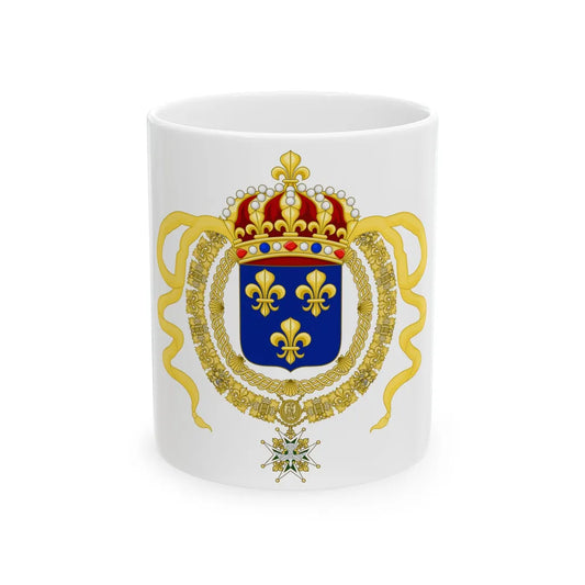 Royal Standard of King Louis XIV (France) White Coffee Mug 11oz - Go Mug Yourself