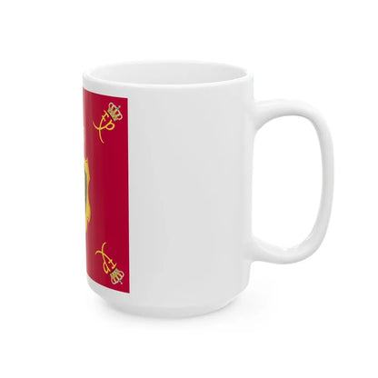 Royal Standard of King Philippe of Belgium (Belgium) White Coffee Mug - Go Mug Yourself