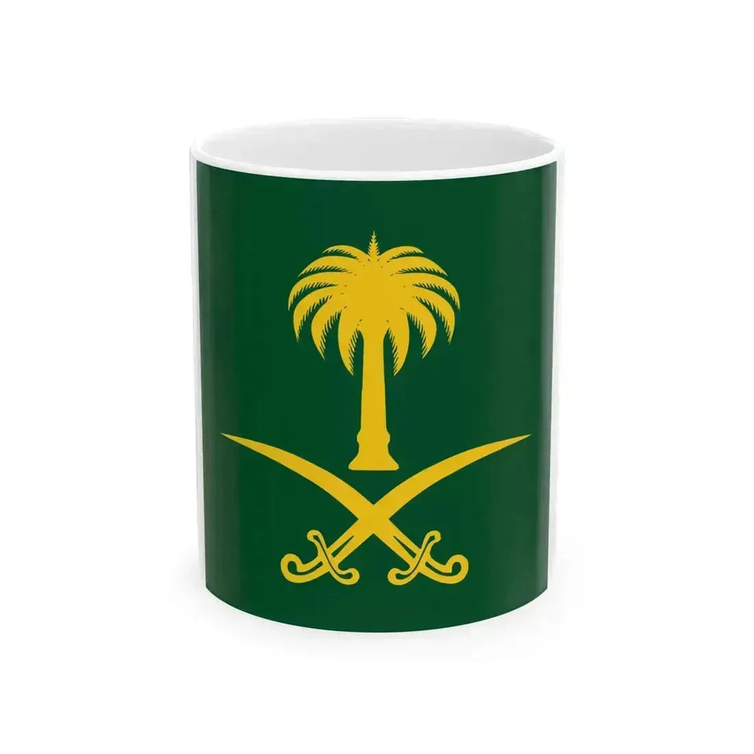 Royal Standard of Kingdom of Saudi Arabia (Saudi Arabia) White Coffee Mug 11oz - Go Mug Yourself