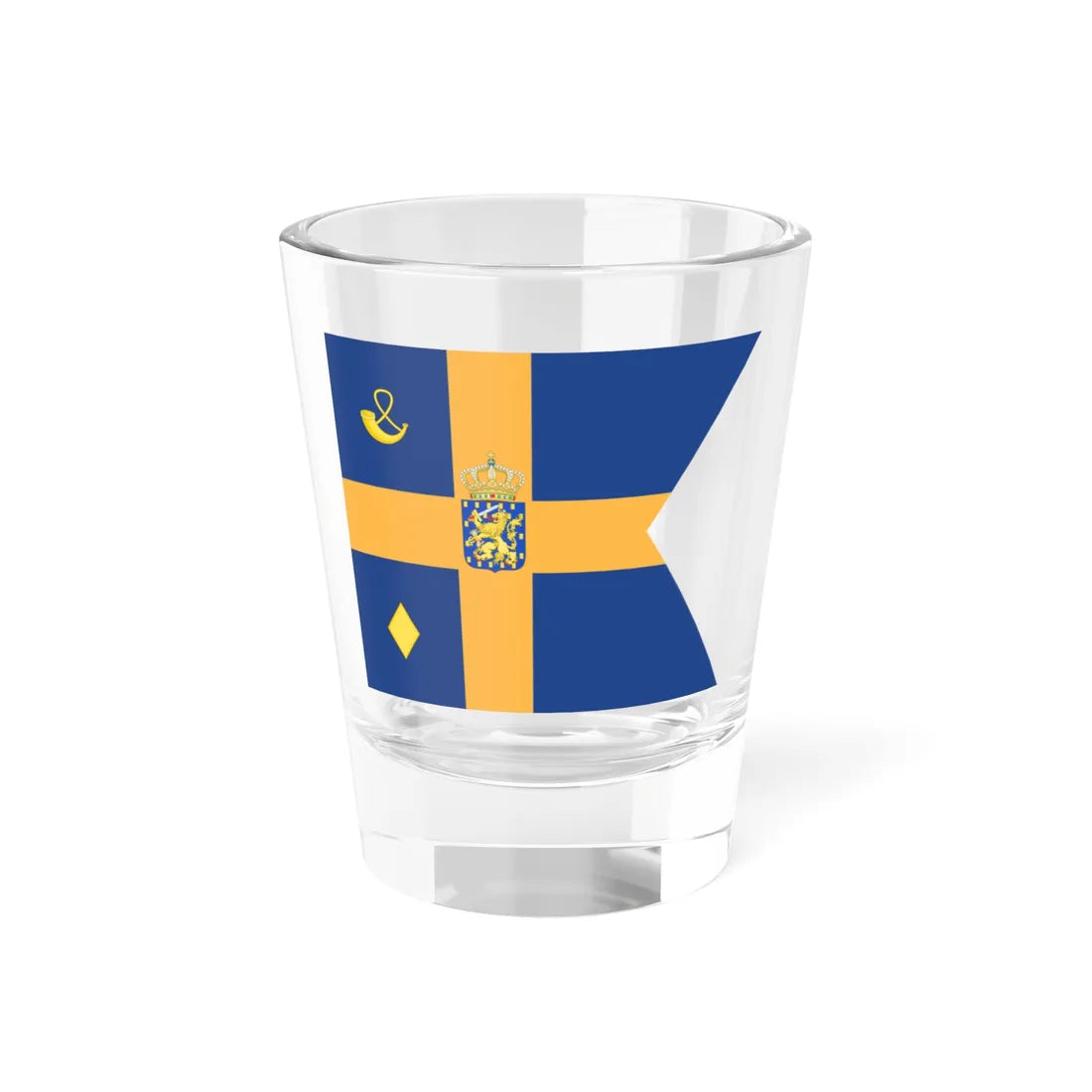 Royal Standard of Laurentien of Orange-Nassau (Netherlands) Shot Glass 1.5oz 1.5oz - Go Mug Yourself