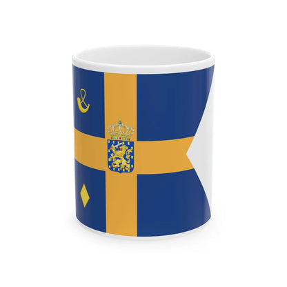 Royal Standard of Laurentien of Orange-Nassau (Netherlands) White Coffee Mug 11oz - Go Mug Yourself