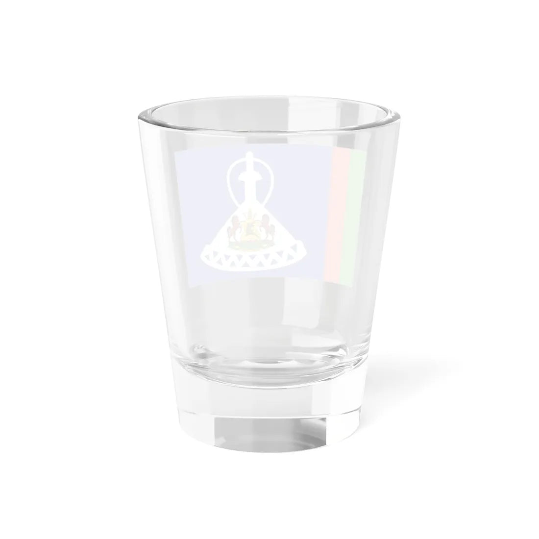 Royal Standard of Lesotho 1966-1987 incorrect version (Lesotho) Shot Glass 1.5oz - Go Mug Yourself
