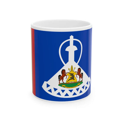 Royal Standard of Lesotho 1966-1987 incorrect version (Lesotho) White Coffee Mug 11oz - Go Mug Yourself