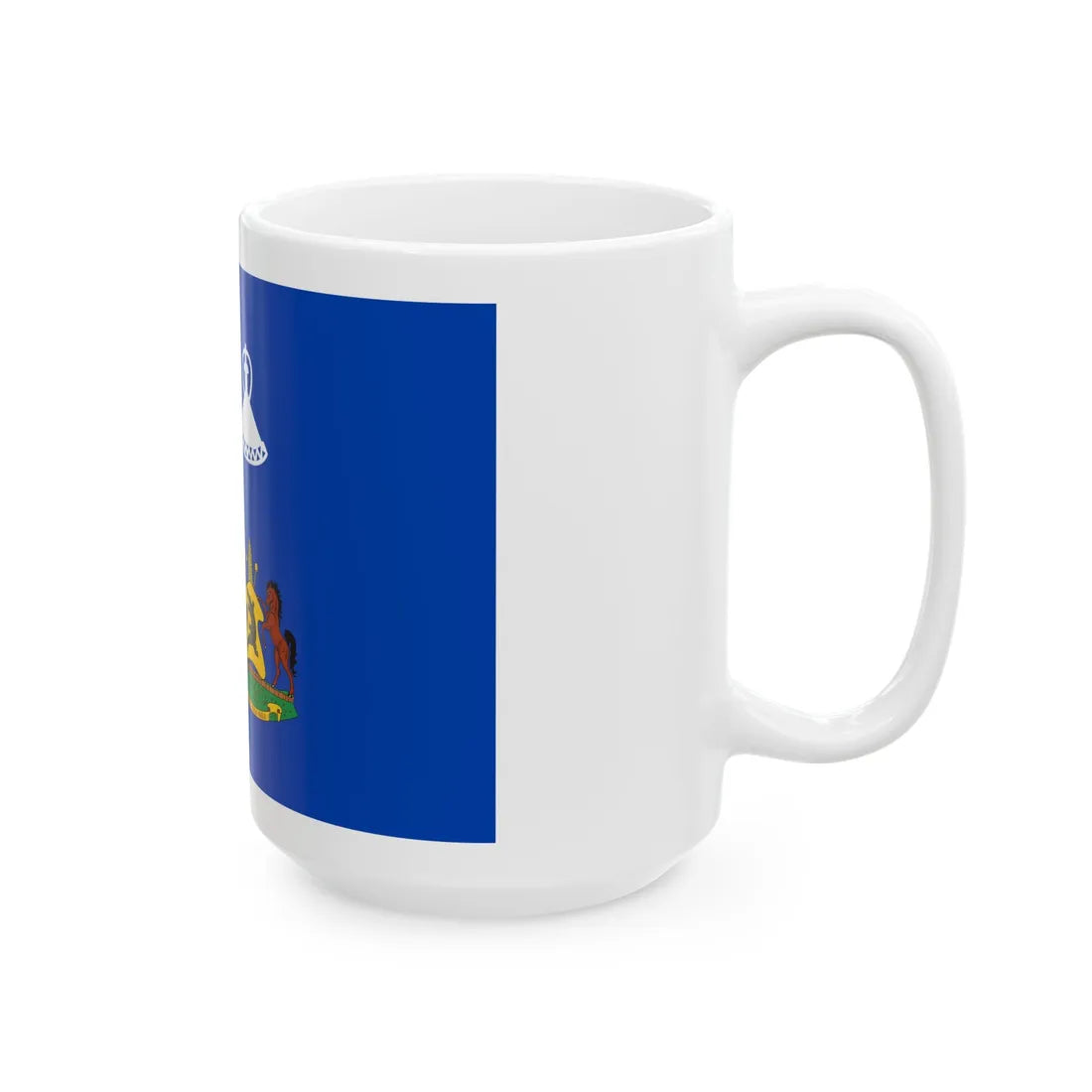 Royal Standard of Lesotho 1966-1987 (Lesotho) White Coffee Mug - Go Mug Yourself