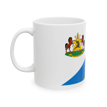 Royal Standard of Lesotho 1987-2006 (Lesotho) White Coffee Mug - Go Mug Yourself