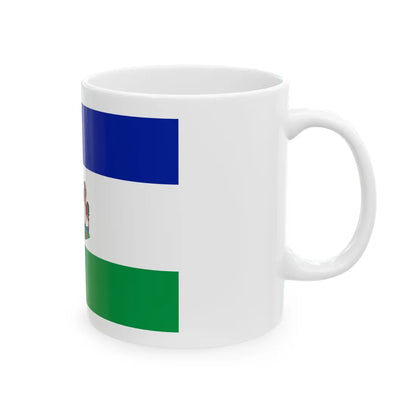 Royal Standard of Lesotho (Lesotho) White Coffee Mug - Go Mug Yourself