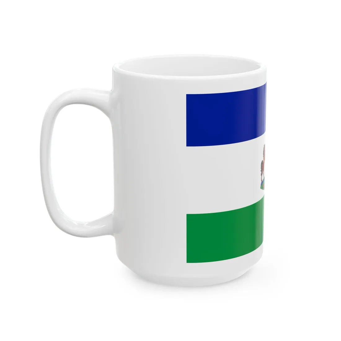 Royal Standard of Lesotho (Lesotho) White Coffee Mug - Go Mug Yourself