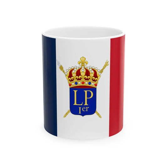 Royal Standard of Louis-Philippe I of France 1830-1848 (France) White Coffee Mug 11oz - Go Mug Yourself