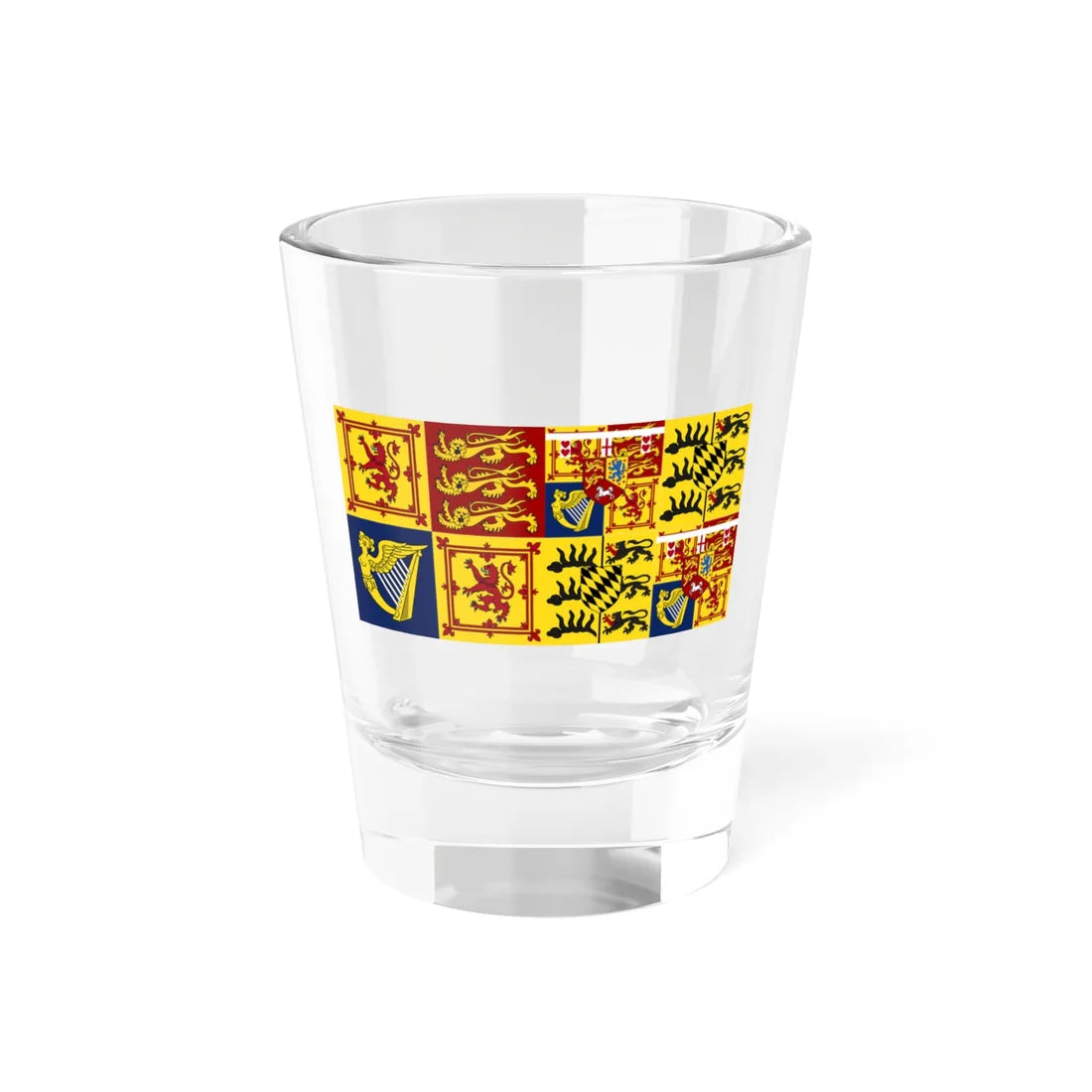 Royal Standard of Mary of Teck Queen Consort in Scotland (Scotland) Shot Glass 1.5oz 1.5oz - Go Mug Yourself
